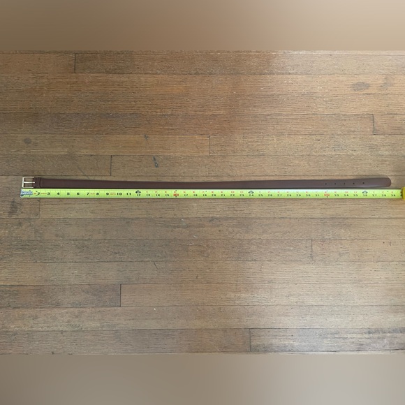 Yves Saint Laurent Vintage Brown Leather Belt - Picture 10 of 10